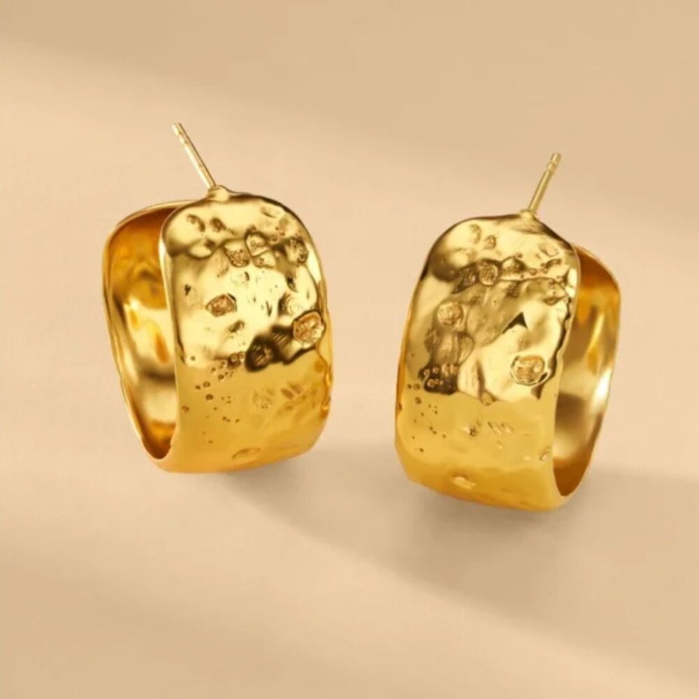 Aureum Hazel 24k Gold Earrings - Excellent Condition